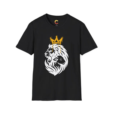Lion and Lamb Tribal Crown Christian Faith Tee - Ctrl Alt Believe